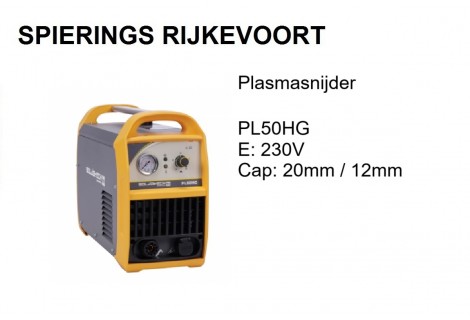 Plasmasnijder 50A 20mm 230V PL50HG SOLDATECH